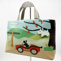 RADLEY ラドリー トートバッグ レザー 犬 マルチカラー スコティッシュテリア アップリケ 本革 ハンドバッグ レディース 大容量 英国ブランド チャーム付のサムネイル