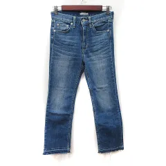 ジャーナルスタンダード JOURNAL STANDARD テーパードパンツ デニム ダメージ加工 36 S 紺 ネイビー /YIのサムネイル