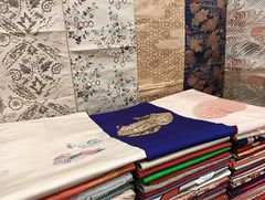 平和屋着物○男性 長襦袢 袷 龍 鍔柄 金彩 正絹 逸品 AABI4846ph