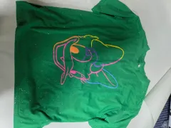 緑色 キャラクター プリンティング 半袖 Tシャツ100のサムネイル