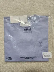 アミ スモール ハート 刺繍 Tシャツ スカイブルーのサムネイル