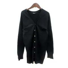 ズッカ zucca カーディガン ニット ウール カシミヤ混 M 黒 ブラック /MNのサムネイル
