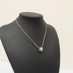 ビザール ダブル リング ペンダント ネックレス シルバー925 スタッズ 