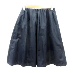 ボールジー BALLSEY トゥモローランド ギャザースカート ひざ丈 34 S 紺 ネイビー /MNのサムネイル