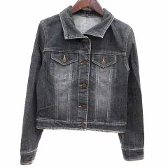 ルスーク Le souk デニムジャケット ジージャン Gジャン 38 M 黒 ブラック /YKのサムネイル
