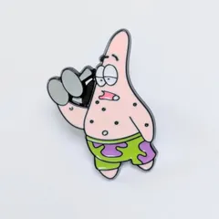送料無料！ ★ピンズ PINS★ピンバッジ 【 SpongeBob SquarePants（ スポンジボブ ）】パトリックメガネ 〚アメリカン雑貨 アメトイ〛のサムネイル