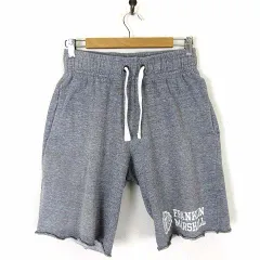 フランクリン&マーシャル FRANKLIN&MARSHALL イタリア製 ハーフパンツ ショートパンツ スウエット ロゴ プリント XS 杢 グレー 国内正規品のサムネイル