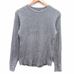 청바지 팩토리 클로즈 JEANS FACTORY Clothes T셔츠 컷소우 크루넥 와플지 긴팔 S그레이/YK