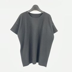 オムプリッセ BASICS 丸首半袖トップ ブラック 2 | Mercari