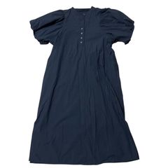 ミズイロインド スタンドカラー ピンタックスリーブ ワンピース