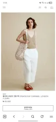 フラワー プリント コットン バッグ CREATED BY CARAMEL LONDON Xのサムネイル