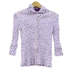 ツモリチサト シャーリングブラウス トップス 七分袖 ドット柄 レディース 2サイズ パープル TSUMORI CHISATO 【中古】のサムネイル