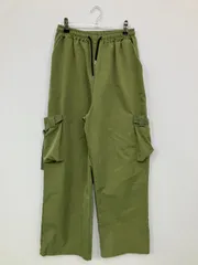 neos addictive design ネオス カーゴパンツ L カーキ フルレングス 無地 ワイド・ルーズ ストレート レギュラー ウエストゴム・紐 メンズのサムネイル