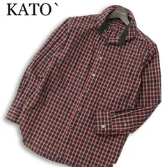 KATO` AAA カトー 通年★ 長袖 チェック柄 シャツ 日本製 Sz.M メンズのサムネイル