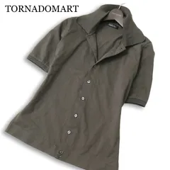 TORNADOMART トルネードマート 春夏★ 半袖 鹿の子 スリム ニット シャツ 日本製 Sz.M メンズのサムネイル