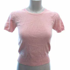 レッセパッセ LAISSE PASSE ニット カットソー 半袖 38 M ピンク /YKのサムネイル