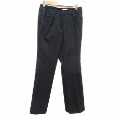 自由区 オンワード樫山 スラックスパンツ ウール 34 XS 黒 ブラック /YKのサムネイル