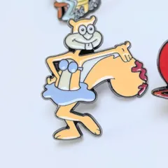 送料無料！ ★ピンズ PINS★ピンバッジ 【 SpongeBob SquarePants（ スポンジボブ ）】 サンディチークス〚アメリカン雑貨 アメトイ〛のサムネイル
