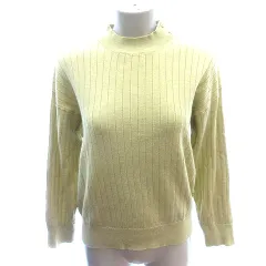 テチチ Te chichi TERRASSE ニット カットソー ハイネック 長袖 F 黄緑 イエローグリーン /AUのサムネイル