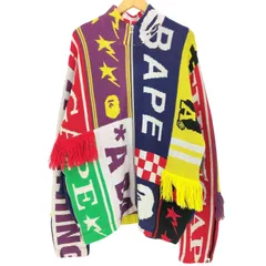 アベイシングエイプ A BATHING APE 26ss SCARF PATTERN REGULAR FIT TRACK JACKET メンズ JPN：XL のサムネイル