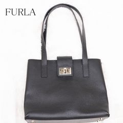 美品 現行 フルラ ターンロック 1927 ミディアム トートバッグ 