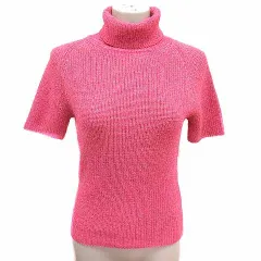 エポカ EPOCA ニット カットソー タートルネック 半袖 40 M ピンク /YKのサムネイル