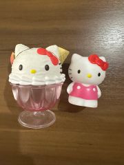 2000年当時物ハローキティ レトロ ストロベリーデザートキーホルダー