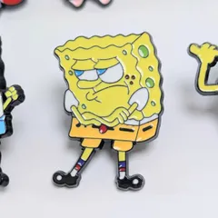 送料無料！ ★ピンズ PINS★ピンバッジ 【 SpongeBob SquarePants（ スポンジボブ ）】スポンジボブ腕組み〚アメリカン雑貨 アメトイ〛のサムネイル
