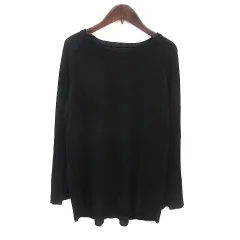 プラージュ Plage ニット カットソー クルーネック 長袖 黒 ブラック /MSのサムネイル