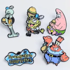 送料無料！ ★ピンズ PINS★ピンバッジ 【 SpongeBob SquarePants（スポンジボブ）】ピンズ 5Pセット / ピンバッジ / PINS〚アメリカン雑貨 アメトイ〛のサムネイル