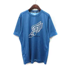 ニューバランス NEW BALANCE Tシャツ カットソー 半袖 XL 青 ブルー /YIのサムネイル
