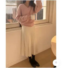 GANAESRA リングリー プリーツ スカート クリームのサムネイル