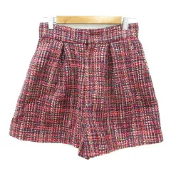 トランテアン ソン ドゥ モード 31 Sons de mode ショートパンツ キュロット チェック 38 M 赤 レッド 紺 ネイビー /MNのサムネイル