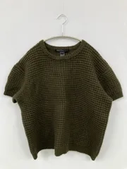 MARC BY MARC JACCOBS マークバイマークジェイコブス ニット/セーター XS/S カーキ ウール・ニット ナイロン 無地 半袖 クルーネック(丸首) ショート丈 レディースのサムネイル