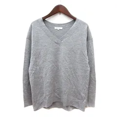プラステ PLST ニット カットソー Vネック 長袖 M グレー /MNのサムネイル