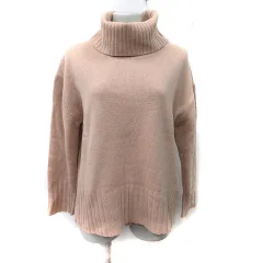 ノーリーズ Nolley's ニット セーター タートルネック 長袖 ウール カシミヤ混 38 M ベージュ /YI