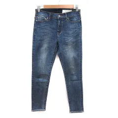 ドロシーズ DRWCYS パンツ デニム ジーンズ スキニー ストレッチ ウォッシュ加工 1 青 インディゴブルー /MSのサムネイル