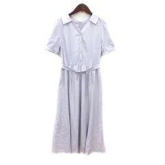 レッセパッセ LAISSE PASSE ワンピース ロング 半袖 36 S 紫 パープル /MNのサムネイル