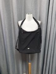 tkt811様RALPHLAURENナイロンクロコ型押ホーボーショルダーバッグ黒