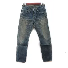 ジャーナルスタンダード JOURNAL STANDARD パンツ デニム ジーンズ ボタンフライ ダメージ加工 36 S 紺 ネイビー /YIのサムネイル