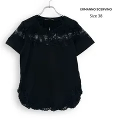 ERMANNO SCERVINO エルマンノ シェルヴィーノ 刺繍 レース 半袖 カットソー ブラウス Size38のサムネイル
