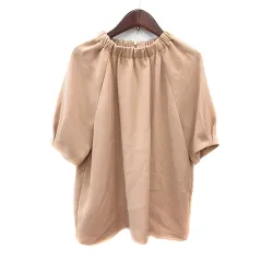 ナチュラルビューティーベーシック NATURAL BEAUTY BASIC ブラウス 五分袖 M ベージュ /MNのサムネイル