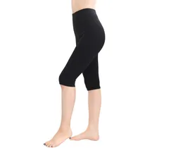 Smile LaLa ブラック 5分丈 XL-2XL 日本製 綿混 コットン レディース 女性 レギンス パンツ スパッツ ストレッチ 伸縮性 通気性 婦人レギンス 女性レギンス 透けない ゆるレギンス 太ももレギンス デ [ブラック5分丈] [XL-2XL]