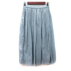 ラウンジドレス ガリャルダガランテ Loungedress GALLARDAGALANTE プリーツスカート ロング F 水色 /YIのサムネイル