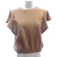 イエナ IENA カットソー ラウンドネック フレンチスリーブ 38 M 茶 ブラウン /AUのサムネイル
