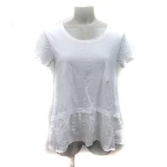 ドレステリア DRESSTERIOR チュニック カットソー 半袖 ドッキング 白 ホワイト /YIのサムネイル