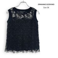 ERMANNO SCERVINO エルマンノ シェルヴィーノ 刺繍 レース 半袖 