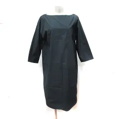 ドレステリア DRESSTERIOR ワンピース ひざ丈 七分袖 黒 ブラック /YIのサムネイル
