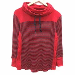 エディーバウアー EDDIE BAUER ニット カットソー ボーダー 長袖 PL L 赤 レッド 紺 ネイビー /YKのサムネイル