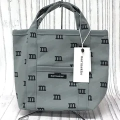 m001L X(80) 未使用 marimekko マリメッコ ロゴマニア トートバッグ グレー コットンキャンバス Mモノグラム MINI PERUSKASSI ミニペルスカッシ 限定のサムネイル